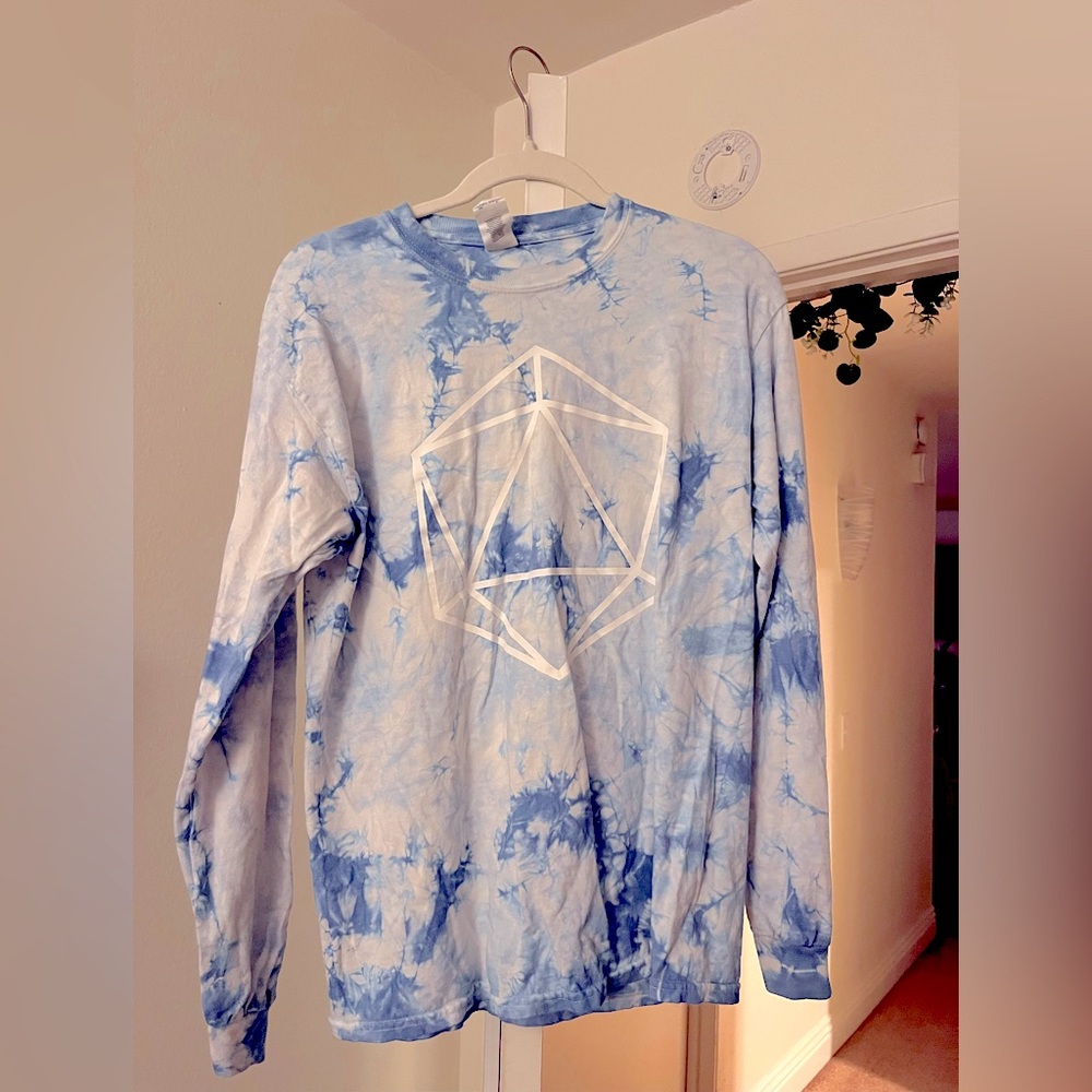 Odesza concert longe sleeve tee shirt blue tie dye